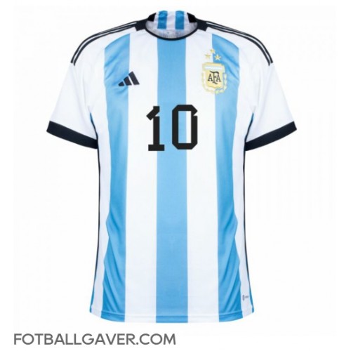 Argentina Lionel Messi #10 Fotballklær Hjemmedrakt VM 2022 Kortermet